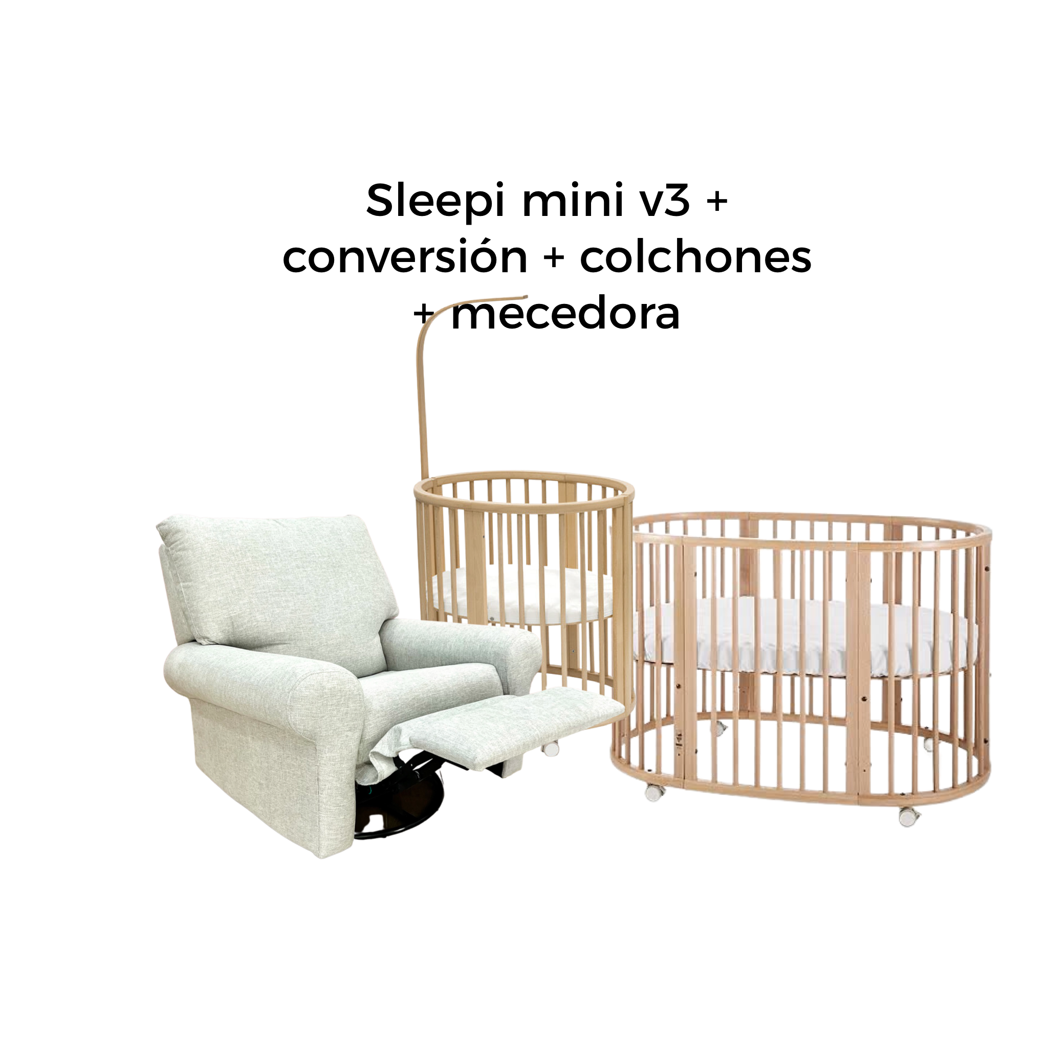 Nursery Mecedora + Sleepi complete