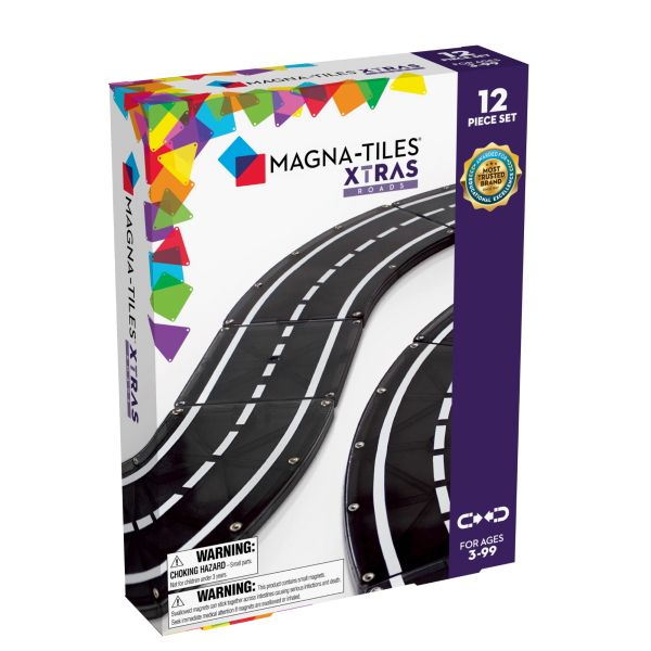 MAGNA-TILES® Carreteras extras 12 pzas