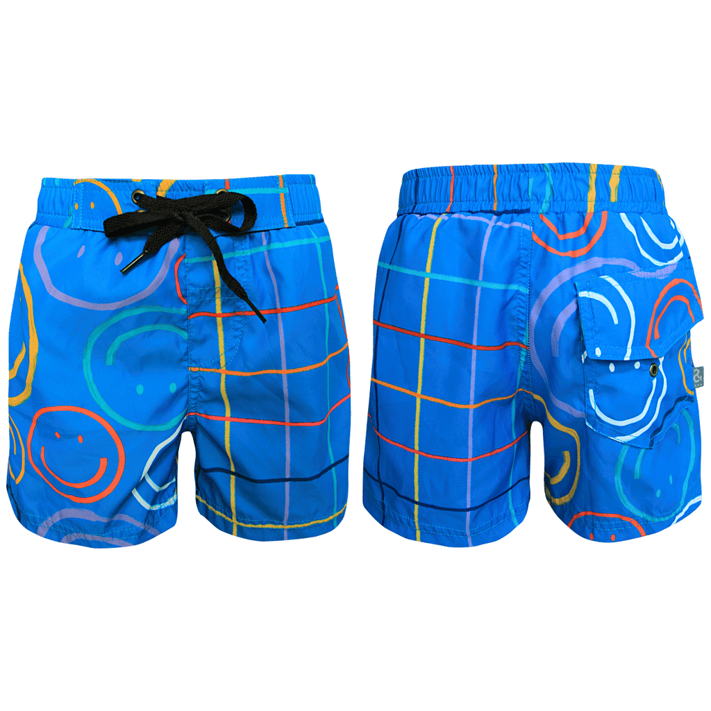 SWIMSHORTS - ART MAKES YOU HAPPY (azul) - Pingaló Store