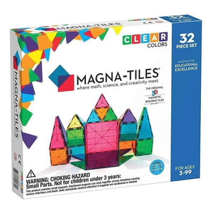 MAGNA-TILES® Clear Colors Set 32 Piezas - Pingaló Store